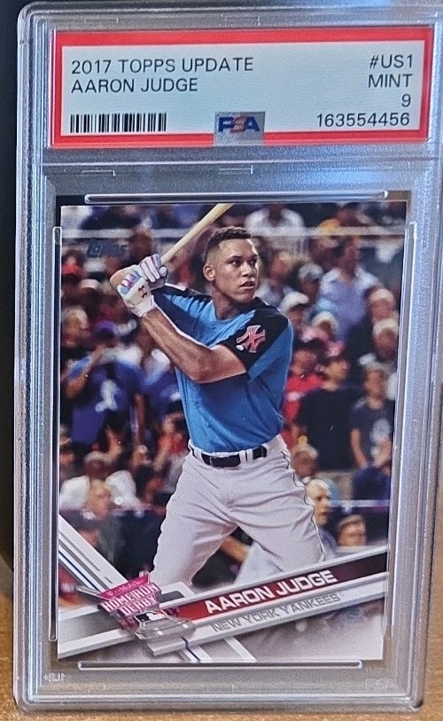 2017 TOPPS UPDATE #US1 AARON JUDGE ROOKIE RC PSA 9