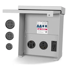 Temporary Power Outlet Panel,Rv Electrical Panel,50 30 20 amp rv 20 30 50 Amp