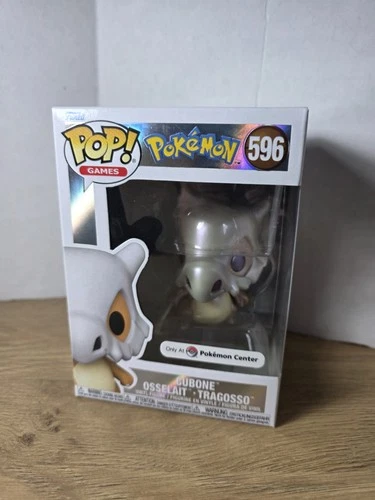 Funko Pop Vynil Cubone 596 Pokemon Center Exclusive Pearlescent