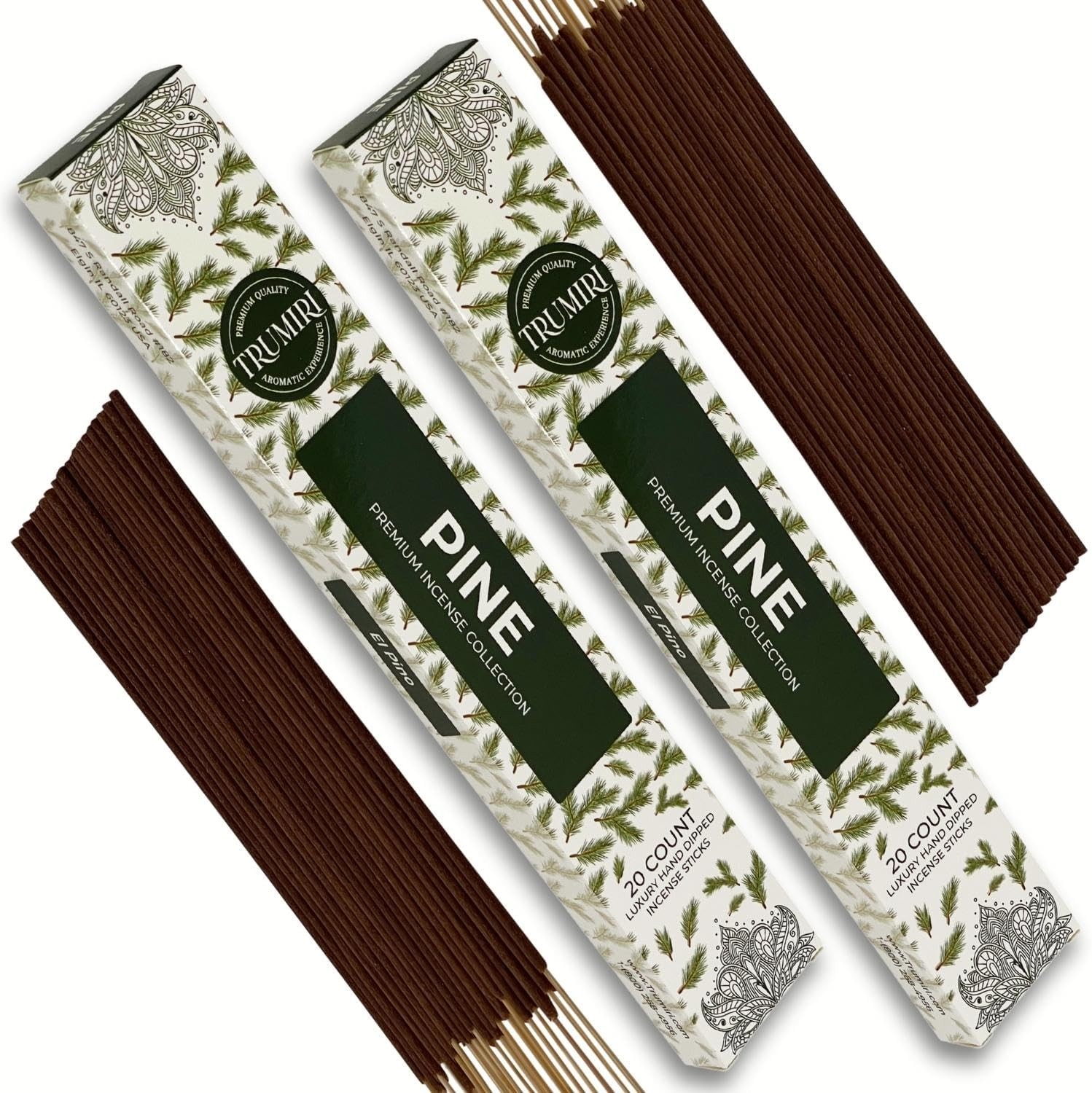 Pine Incense Sticks - Total 40 Insence-Sticks - Pack of 2 (40 Sticks), 