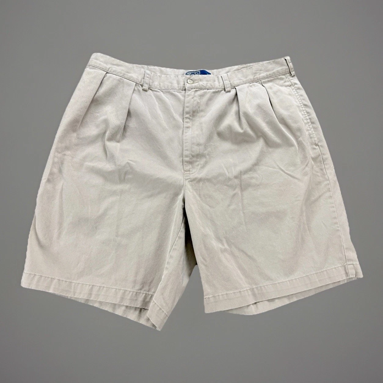 Polo Ralph Lauren Classic Chino Shorts Men’s 40 Beige Pleated Cotton Casual