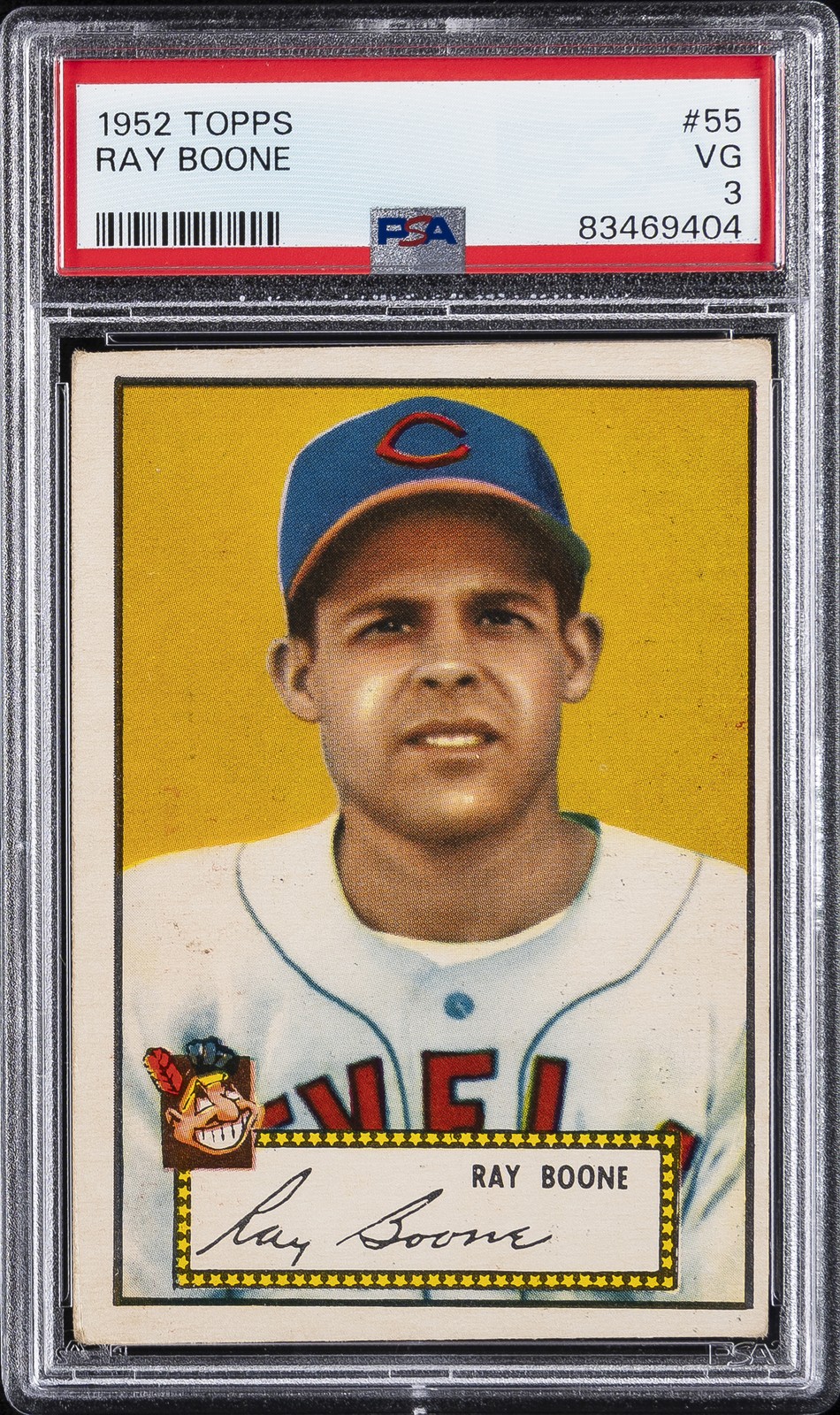1952 TOPPS #55 RAY BOONE PSA 3