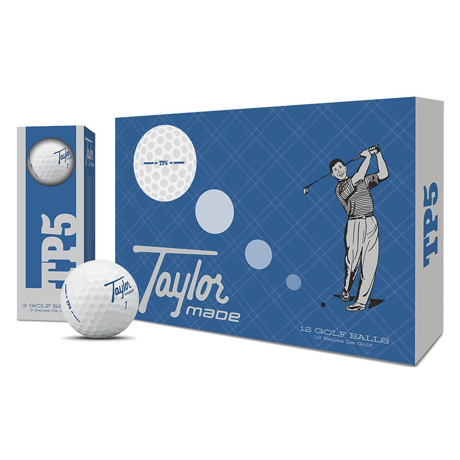 TaylorMade TP5 Heritage Golf Balls – Limited Vintage Edition