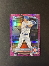 ETHAN CONRAD /199 FUCHSIA REPTILIAN 2025 Bowman 1st Chrome #BDC-17 Chicago Cubs