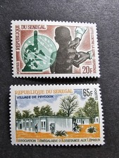 Stamp Senegal Fight Against Leprosy No. 245/246 New ** Luxury Mnh 1964