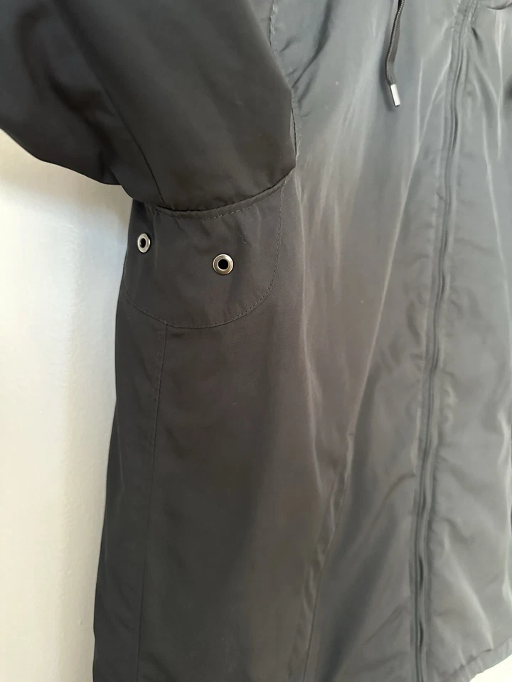 Chaqueta para hombre Polo Ralph Lauren M negra forrada de lana con cremallera capucha roja pony Foto 4 de 4