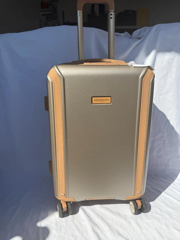 London Fog NEW Regent 21" Expandable Spinner Carry-on Luggage Hardcase Tsa - Image 2 of 4