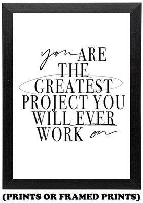 DU BIST DER GRÖSSTE... Motivationszitat (A5 A4 A3 Druck / Gerahmtes Poster) #314