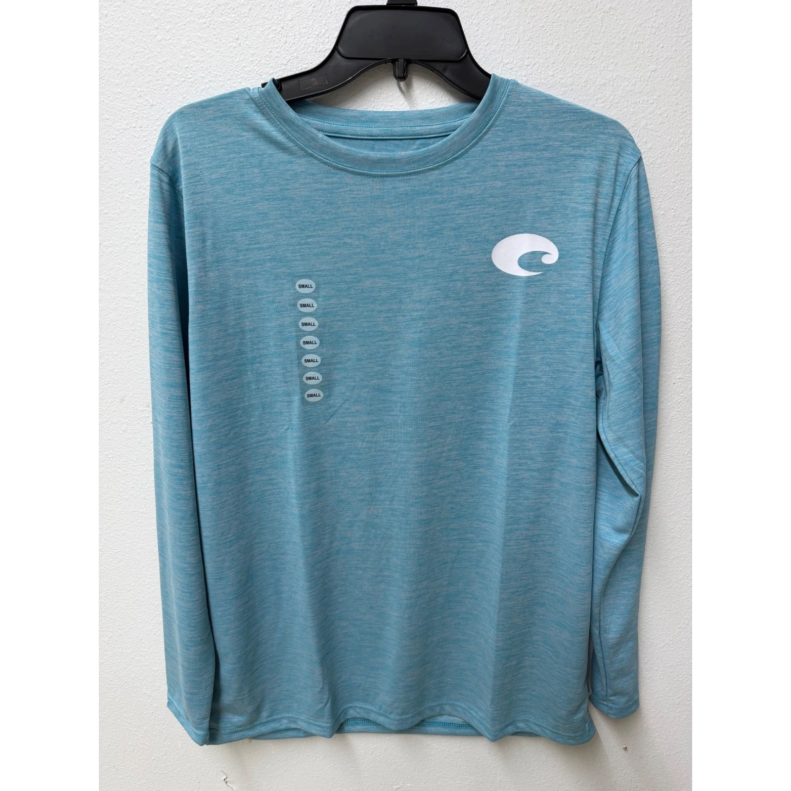 Costa Del Mar Mens Blue Long Sleeve Performance Shirt UPF 50+ Small