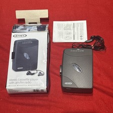 Jensen Stereo Cassette Player With Am/Fm Radio With Original Earbuds