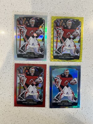 22-23 OPC Platinum Vitek Vanecek Aquamarine, Red Prism, Rainbow & Neon Yellow