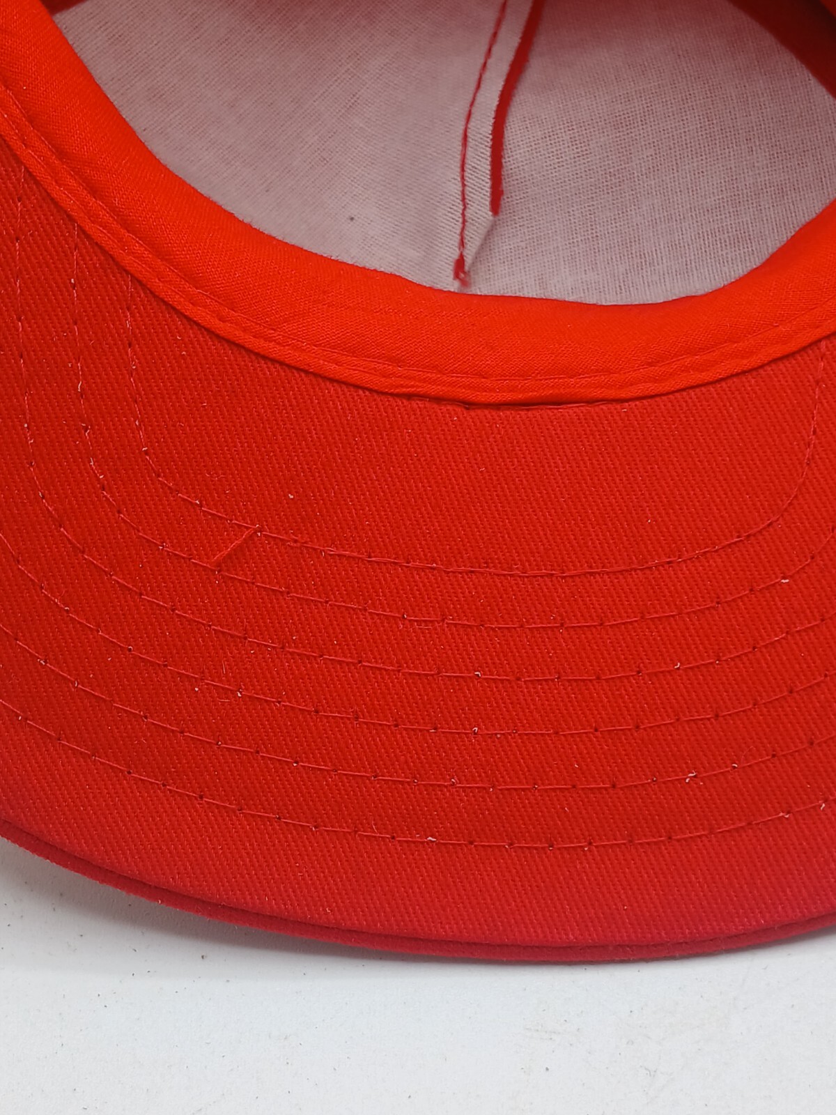 Vintage Hat Cap Red Hydro Services Patch Rope Bri… - image 11