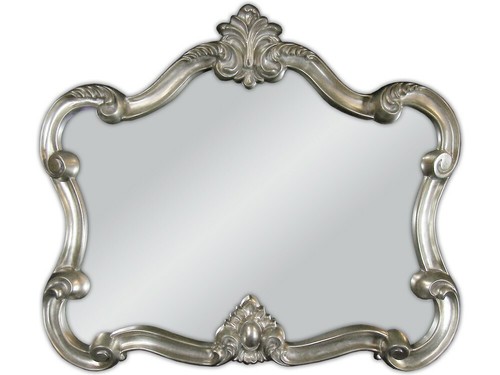 WANDSPIEGEL Barockspiegel Silber Oval Vintage Look BAROCK ANTIK ROKOKO 70x80 WOE - Bild 2 von 2