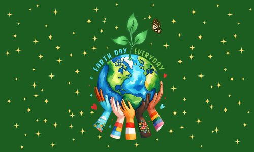 Earth Day Is Everyday Green Flag 3x5 FT