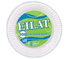 9" Uncoated Paper Plates (1000/case)