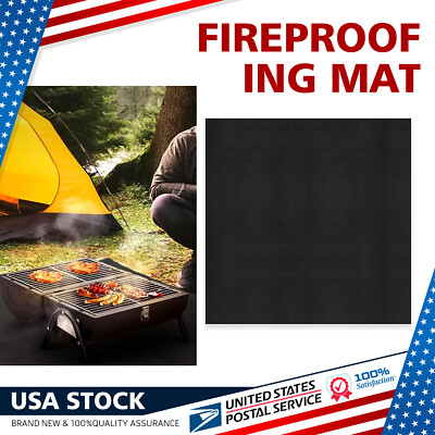 40x40'' Absorbent Under the Grill Mat for Decks Grilling Cooking Protective Pad