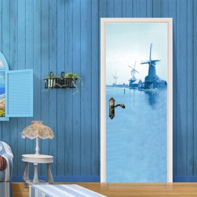 3D Big Windmill G6468 Door Wall Mural Photo Wall Sticker Decal Wall Erin 2023