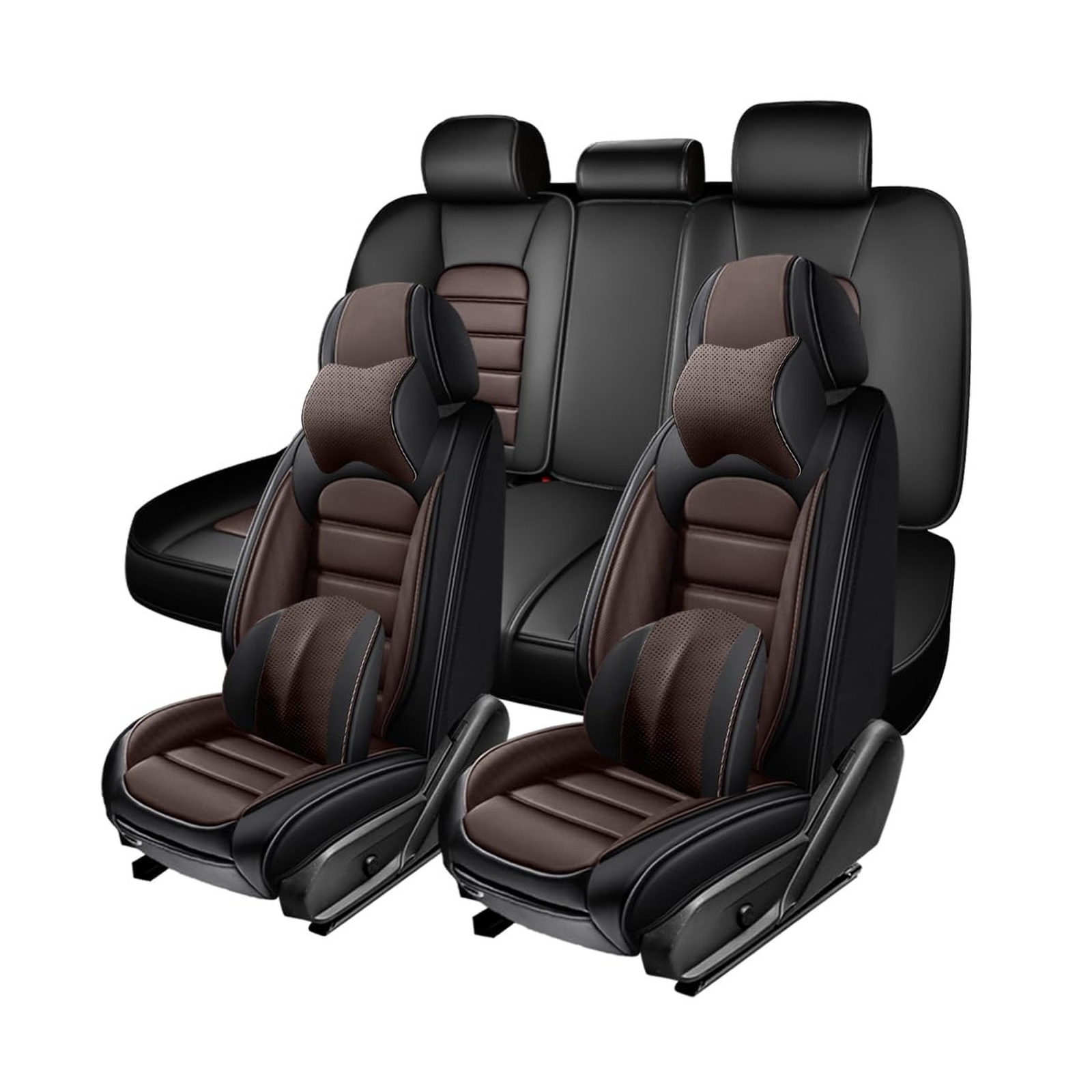 2007-2015 Honda Civic 5-Piece Premium Nappa Leather Seat Covers