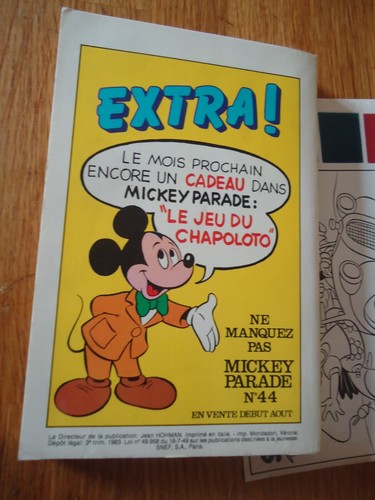 LIVRE ** MICKEY PARADE 43 PEINTURLUCARTE + CADEAU** JOURNAL Walt Disney BD b - Picture 4 of 4