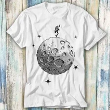 Astronaut On The Moon T Shirt Meme Gift Top Tee Unisex 1192