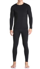 Thermal Underwear for Men Long Johns with Fleece Lined Base Layer Men Cold We...