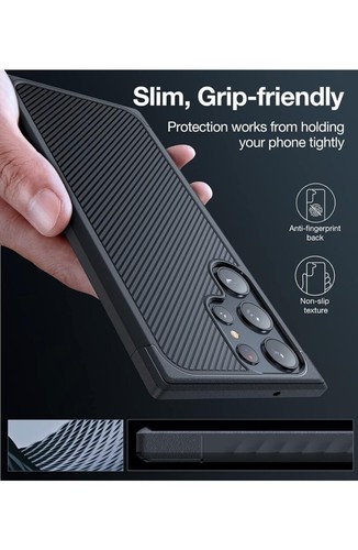 Galaxy S23 Ultra Case Military Grade Anti-Slip Slim Shockproof Anti-Fingerprint - Picture 3 of 6