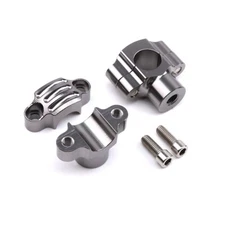 Titanium Handlebar Risers Adapter Mount Clamps For Motorcycle 7/8in 22mm Hanger
