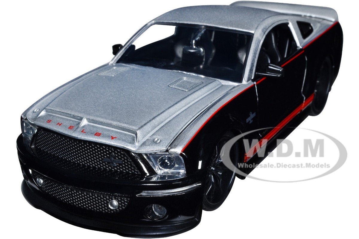 未開封品　Jada Toys 2008 GT-500KR 1/24 マスタング 2008 FORD SHELBY MUSTANG GT-500KR SILVER & BLACK 1/24