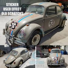 Herbie 53 Adesivi Vintage Effetto Use Adesivo VW - New Beetle Coccinella