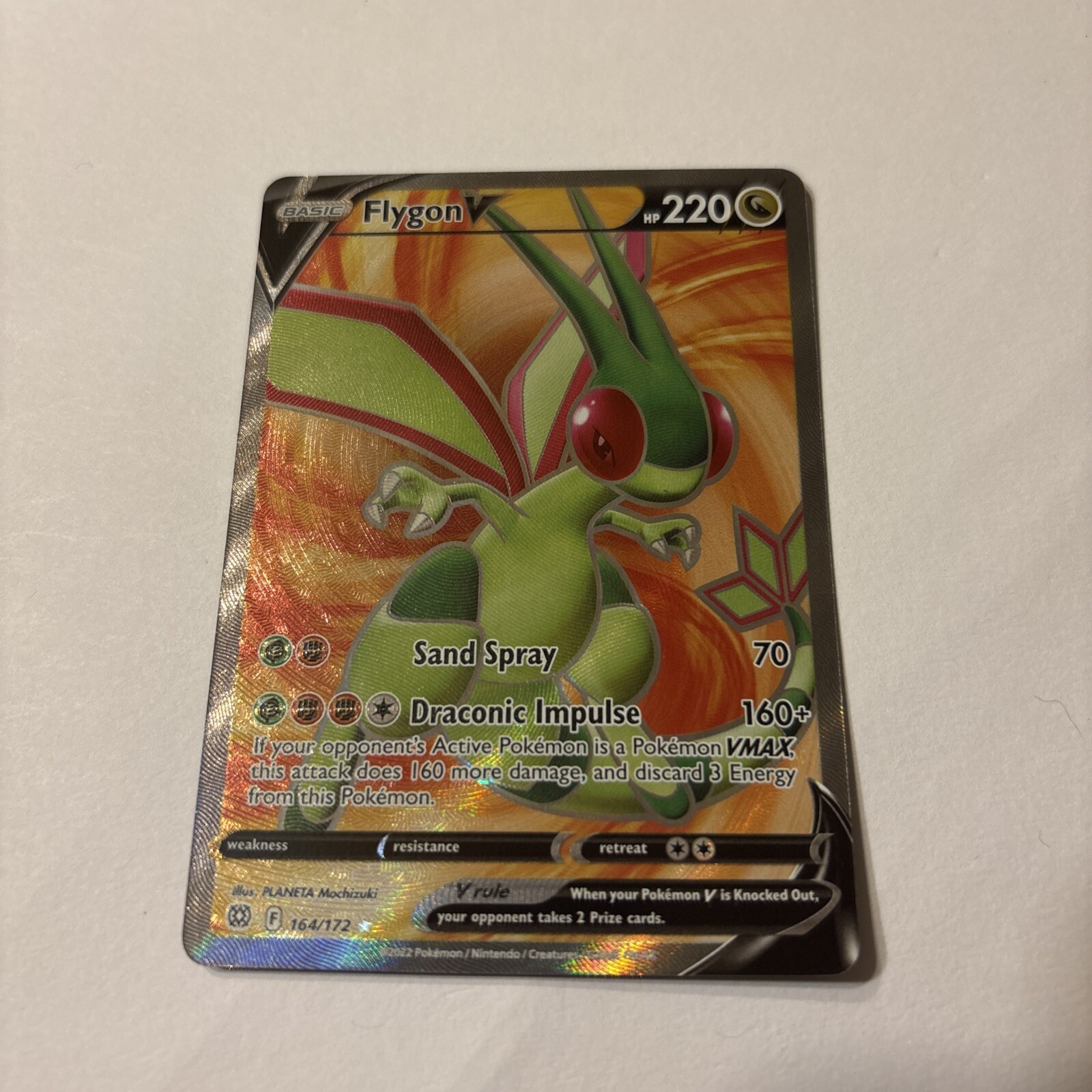 (FA) Flygon V 164/172 - SWSH: Brilliant Stars Ultra Rare - Pokémon TCG (NM)