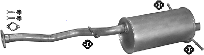 Silenciador trasero de escape Subaru Legacy 2.0 2.2 115/128 hp 1994-1998+ - Imagen 1 de 1