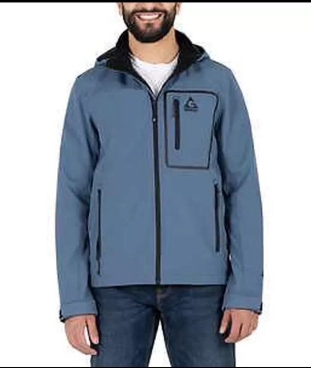 Gerry Men's Softshell Jacket Wind & Water Resistant Size