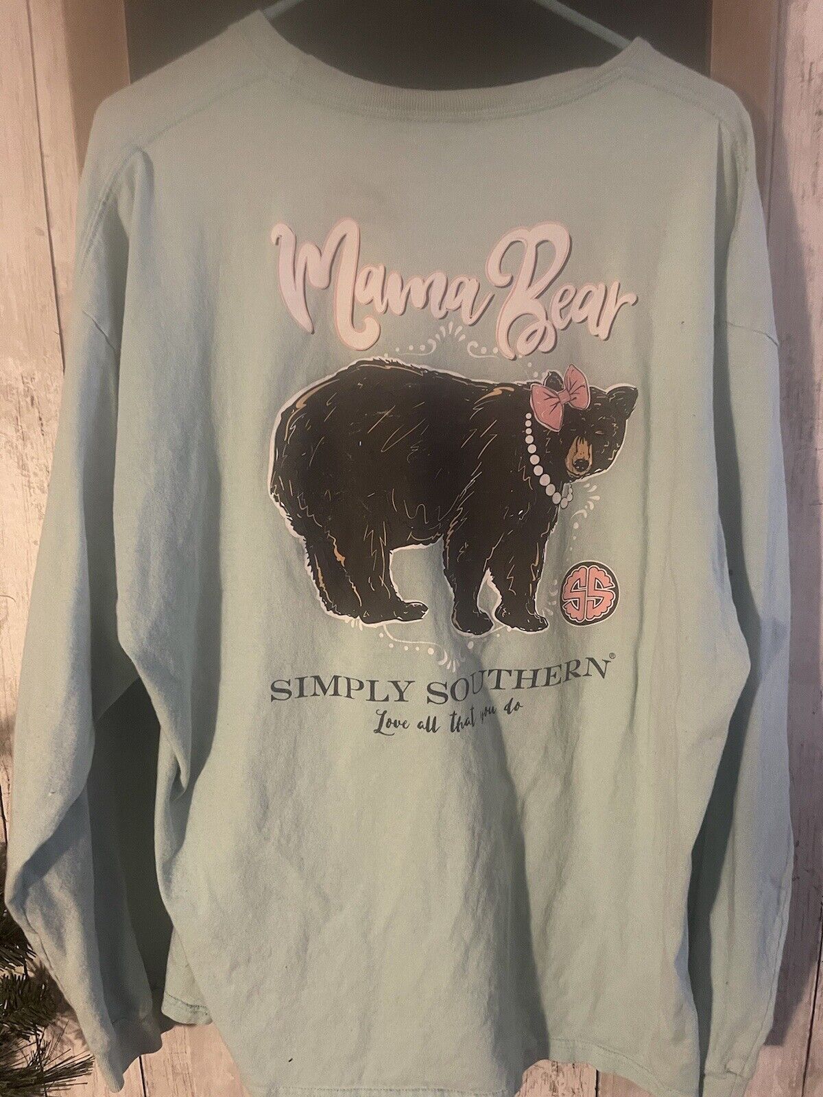 Simply Southern T-Shirt Womens XL Mama Bear Mom P… - image 2