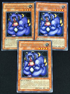 YUGIOH BAZOO THE SOUL-EATER DB2-EN003 RARE X3 (NM)