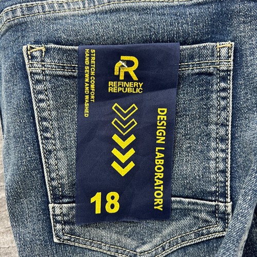 Refinery Republic Size 18 Youth Slim Stretch Mid Rise Blue Denim NWT - Picture 8 of 13