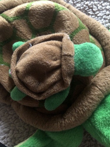 Vintage Playmates 1997 Beanfuls Beanie Soft Turtles 9” Mum With Baby. - Picture 2 of 7
