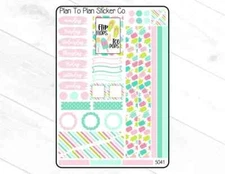 5041~~Flip Flops & Ice Pops Journaling Kit Planner Stickers