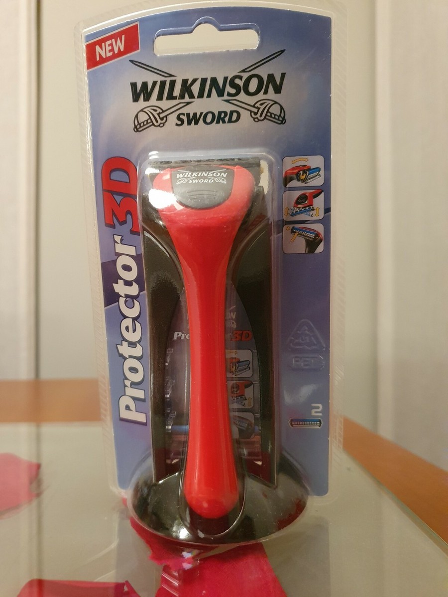 Wilkinson Sword Protector 3 Razor Blades - Pack Of 4, 3-Blade With Aloe  Vera Strip Wilkinson Sword Protector 3d Diamond