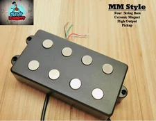 G.M. MM style 4 str. Bass Humbucker Ceramic