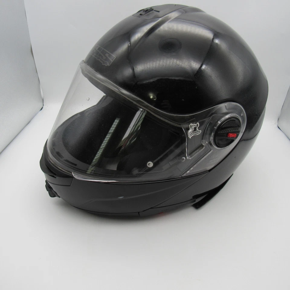 SPEED & STRENGTH SS1700 Gloss Black Modular with Visor Motorcycle Helmet XL - Image 2 of 4
