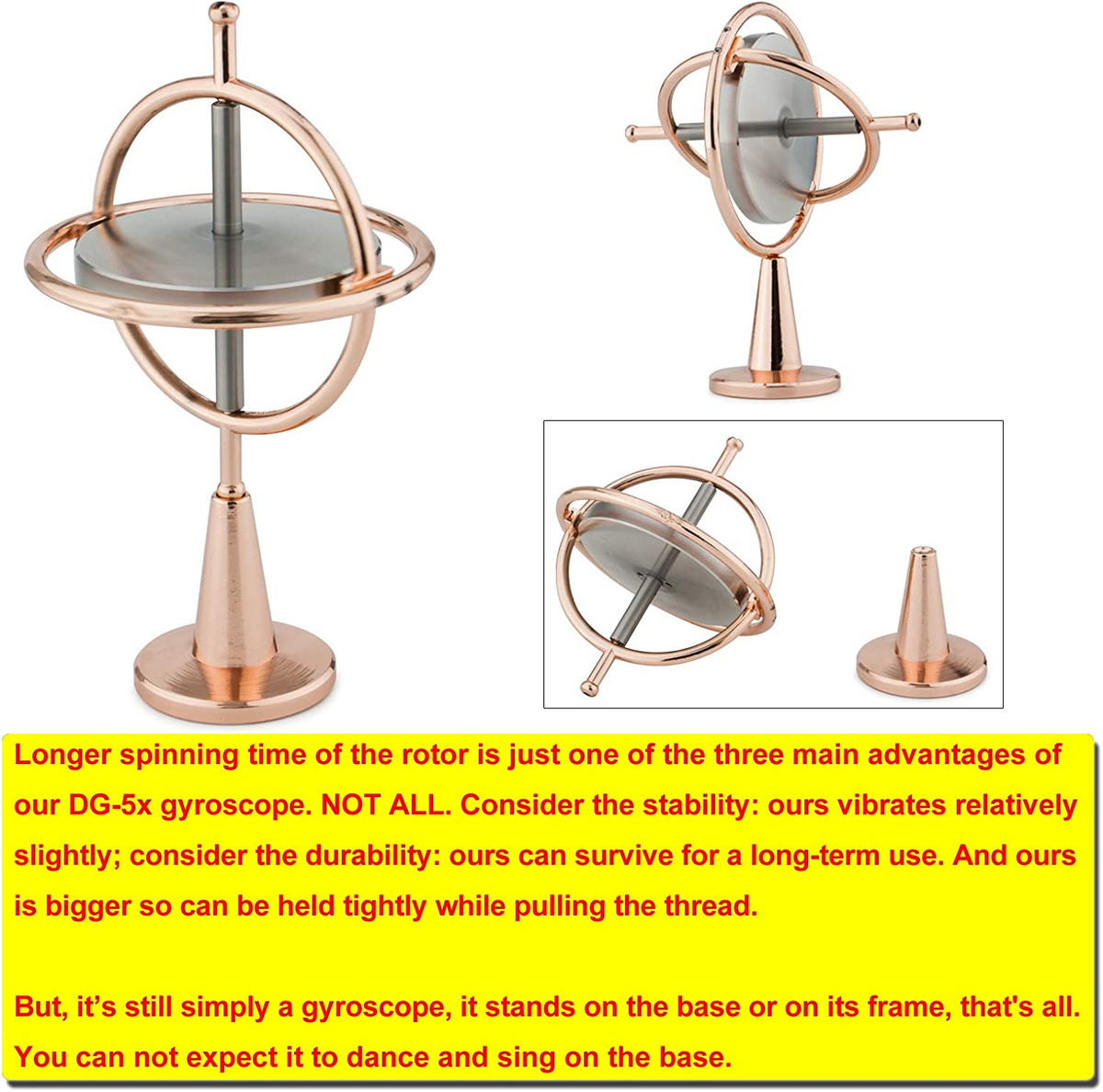 Heavy Duty Gyroscope (Solid Stainless Steel Rotor): Initial Speed