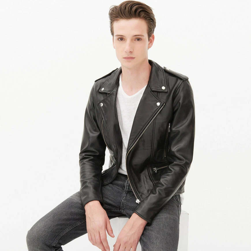 Sandro 2024 leather jacket