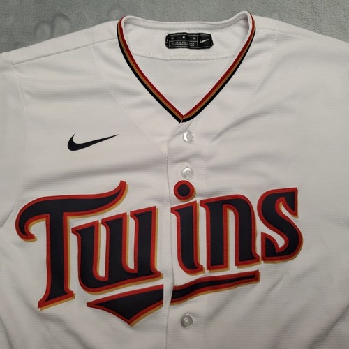 Minnesota Twins Jersey Shirt Medium White MLB Baseball Nike Engineered READ - Picture 7 of 17