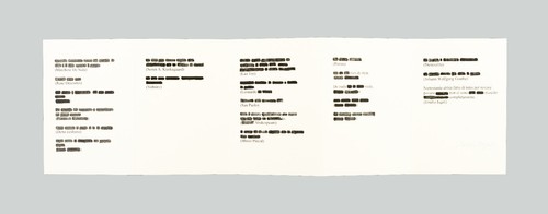 Emilio ISGRO' - "Detti memorabili da Gesù a Isgrò" - Litografia, 28,5 x 98 cm - Imagen 3 de 6
