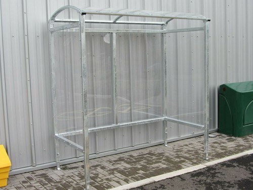 *Back in Stock* Commercial Smoking Shelter Galvanised Steel 4 Person / Bus Stop - Picture 4 of 4