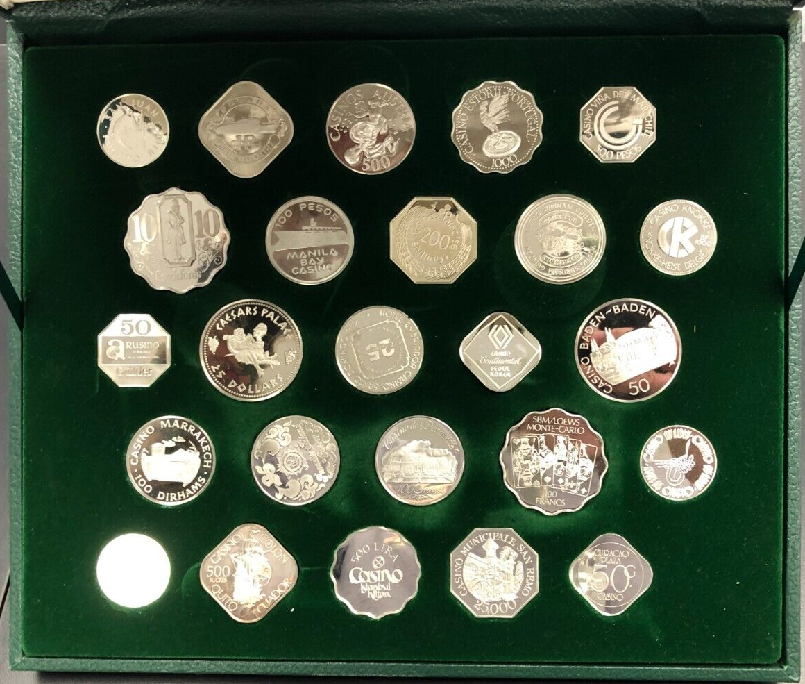 Franklin Mint Official Gaming Coins of the Worlds Great Casinos