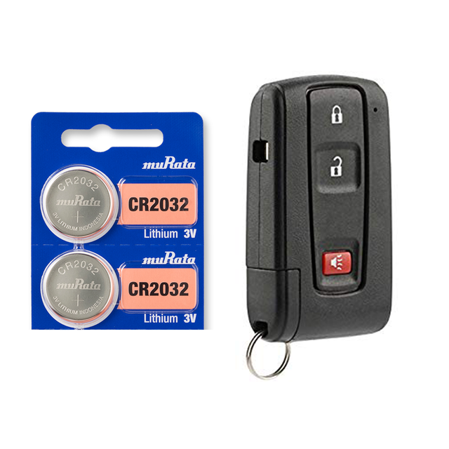 Toyota Keyfob Replacement Battery Murata CR2032 Lithium (2 Pack