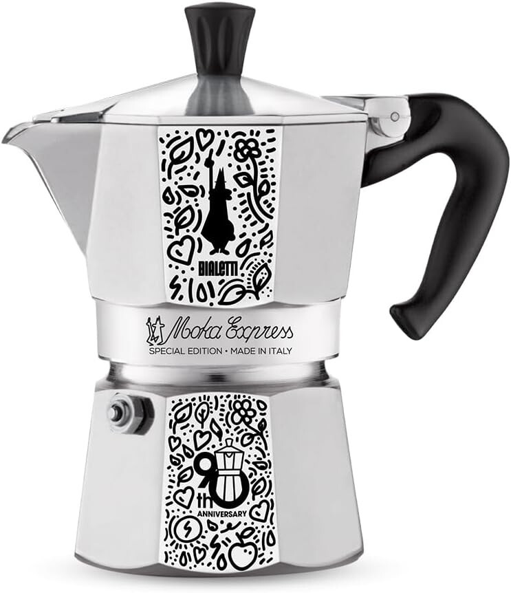 Bialetti Moka Express 90th Anniversary Edition 3-Cup Stovetop
