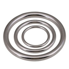 Solid 304 Stainless Steel Round Rings O rings Heavy Duty Welded Smooth 15-150mm