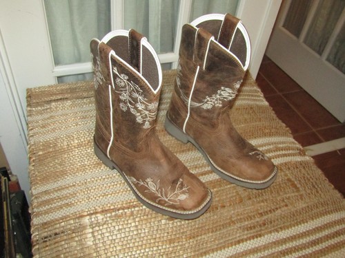 Rank 45 Xero Gravity Performance Leather Square Toe Western Boots Women’s 8 B